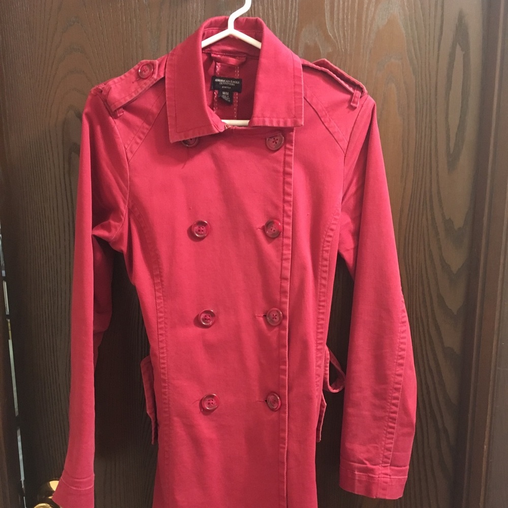 American Eagle Pink Trench jacket